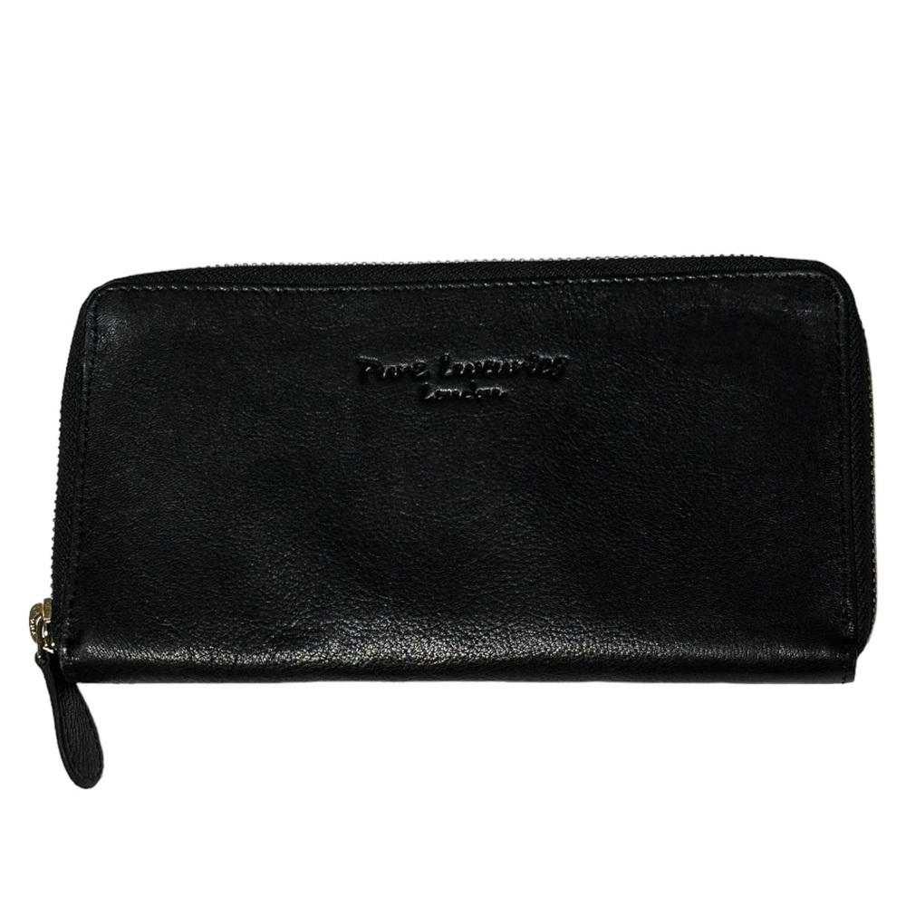 Pure Luxuries London Black Zip-around Wallet